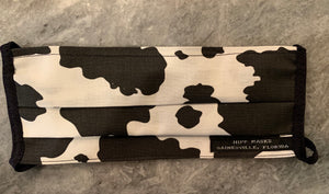 UF's Beef Research Unit, MOO!:  Bovine print with Black Foldover Elastic for Ears