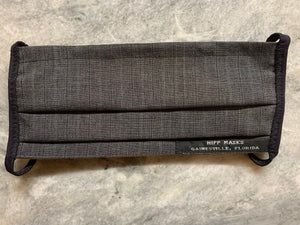 Virgil Hawkins - Grey Blend Suit Material with Black Foldover Elastic for Ears